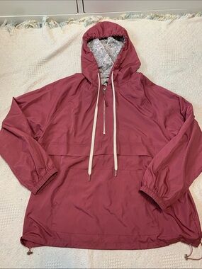 Dusty Rose Lightweight Pullover Wind Breaker